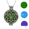 Pendant Necklaces Essential Oil Diffuser Necklace Aromatherapy Locket Antique Bronze Censer Jewelry Cage Drop Delivery Pendants Dh5Lj