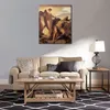Hochwertige Leinwandkunst: Elias in der Wildnis, Frederic Leighton-Gemälde, handgefertigtes, realistisches, klassisches Kunstwerk