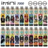 ORIGINAL IMINI 7000 PULDS Disponibla E Cigarett RGB 15 ml 850mAh Uppladdningsbar VAPE -enhet Läcksäker ånga 20 mg 30 mg 50 mg luftflödesstyrningstillverkare direkt