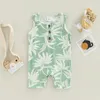 Rompers Baby Summer Cotton Clothing Mabant Boys Moads Girls Girls Rideveless Print Print Oneck Jumpsuits Common Casual Одежда 230607