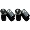 New 4 Pcs Car Aluminum Alloy Valve Cover Tire Protective Cap For Tesla MODEL3 S Car Accessories Exterior Universal