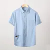 Men's Casual Shirts Men's Denim Short Sleeve Shirt XL 7XL 8XL 2023 Summer Thin Section Fashion Regular Fit Half Inch Men