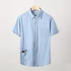 Camicie casual da uomo Camicia a maniche corte in denim da uomo XL 7XL 8XL 2023 Estate Sezione sottile Moda Regular Fit Mezza pollice Uomo