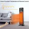 Verwarming 2000W Elektrische warmer Smart Thermostat Vertical Verwarming Huishouden Radiator Remote Warmer Hine Winter Verwarming Warmer voor kantoor