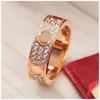 Kärleksskruv Ring Mens Rings Classic Luxury Designer Jewelry Women Diamond Titanium Steel Eloy Gold-Plated Gold Silver Rose Fade Never Allergi