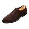 Scarpe eleganti marrone smerigliato brogue uomo stile britannico casual business stringate matrimonio lavoro uomo elegante primavera autunno