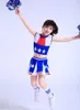 Ethnische Kleidung Mädchen Cheerleader Uniformen für Mädchen Cheer Team Anzüge Kinderklasse Calisthenics Cheerleading Kinder GameSuit