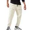 lu Gym Pantaloni da jogging da uomo Pantaloni da jogging morbidi ad asciugatura rapida Pantaloni lunghi Pantaloni sportivi Fitness Allenamento Casual con grandi tasche K-45