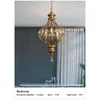 Lustres Art Lustre Led Suspension Lumière Style Vintage Cristal American Country Lantern Salon Chambre À Manger