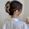 Bengelen kroonluchter elegante gouden dames geometrische metalen haar klauwen nieuwe haai clip hoofddeksels haar clip mode bad clip meisjes haaraccessoires Z0608