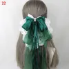 Andra prinsessor lolita spetsar överdimensionerade båge hårnålar hårklipp härliga japanska cosplay accessoarer hästsvans klipp bowknot barrettes r230608