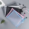 A4/A5/A6 MESH DUMPLYCKA POUCH CLEAR DOKUMENT PAG BOK FILMASKAR STACERY PENCIL CASE STALTER