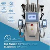 360-hoek omringende 3D Cryolipolysis-afslankmachine Cryo Lipo-laser 40K Cavitatie Lichaam RF-gezicht RF-bevriezing Gewichtsverlies Dubbele kinverwijderingsapparatuur