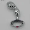 HAPPOGO TOPA KVALITETS KROMPLATERAD Zinklegering Anal Hook With Hole Ring Metal Anal Butt Plug Sex Toys Adult Products 645 L230518