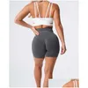 Women'S Pants Capris Nvgtn Seamless Pro Shorts Spandex Woman Fitness Elastic Breathable Hip Lifting Leisure Sports Running 220607 Dhw7K