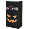 Torebki biżuterii torby na halloweenowe papierowe torba żywności Candy popcorn imprezowy woreczka dostaw dekoracje ślubne 13x8x24cm dostawa upuszcza OT4RV