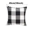 Kussensloop Vierkant Plaid Er Met Ballen 45X45Cm Home Sofa Kussensloop Rood Sierkussen Kerstcadeau Dbc Drop Delivery Garden Textil Dh58J