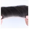 Postiche frontale synthétique pour hommes cheveux noirs naturels perte de cheveux bande droite dans le système de remplacement de toupet de cheveux humains 230607