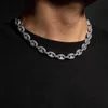 Jóias com diamantes Colar cubano hip hop prata esterlina 925 personalizado Vvs Moissanite Corrente cubana de prata esterlina 925