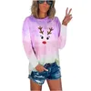 Frauen Blusen Weihnachten Elch Print Shirts Für Frauen In Elegante Hemd Harajuku Tops Casual Plus Größe Blusa Feminina Bluse