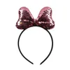 Hair Accessories Glitter Bows Headbands for Girl nia Large Sequins Shiny Colorful Bow Crown Hairband Party Gift R230608