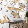 Rideau Animal mignon chien fenêtre rideaux chambre moderne drapé pure Tulle cantonnières salon cuisine Voile