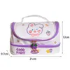 Potlood Zakken Kawaii Tas Pen Gevallen 2 Layer Hoge Capaciteit Potloden Pouch Gratis 1 Pc Diy Sticker School briefpapier Meisje Gift 230608