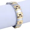 リンクブレスレットDavieslee Mens Bracelet Watch Band Gold Silver Color Stainless Steel Wristband Bangle for Men 2023 13mm LKBM146