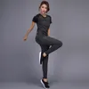 Yoga Outfit Vrouwen Sportkleding Sets Jogging Kleding Gym Workout Fitness Training Sport T-shirts Broek Running Kleding Pak 230607