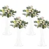 Acryl Crystal Wedding Road Lead Stable Flower Candlestick Centerpiece impreza Dekoracja ślubna