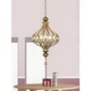 Lustres Art Lustre Led Suspension Lumière Style Vintage Cristal American Country Lantern Salon Chambre À Manger