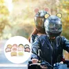 2024 2st Motorbike Electric Car Helmet Cute Bear Ear Stickers Universal Helmet Cat Ears Decoration Ornament Sticker Accessories