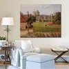 Arte su tela impressionista Un prato in Eragny Camille Pissarro Dipinto ad olio Paesaggio fatto a mano Arredamento moderno della camera da letto