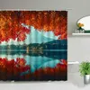 Douchegordijnen Natuurlijke Landschap Douchegordijn Set Waterval Lente Landschap Thuis Bad Decor Waterdicht Polyester Doek Badkamer Gordijnen 230607