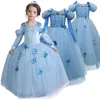 Meisjes Jurken Prinses Meisje Jurk Kinderen Kerstfeest Kostuum Voor Kinderkleding Fantasy Ball Wear Up 230607