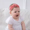 Hair Accessories Velvet Baby Girl Headband For Children Newborn Turban Rose Headwrap Infant Soft Band Enfant R230608