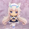 Actie Speelfiguren Kawaii Anime Nekopara Figuren Q Versie Azuki Chocola Vanille Esdoorn Pvc Action Figure Ornamenten voor Kinderen Gift speelgoed 230608