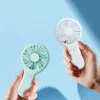 Handheld Small Fan Cooler Portable Small USB Charging Fan Mini Silent Charging Desk Dormitory Office Student Gifts 0608