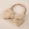 Accessori per capelli Crochet Knit Baby Headband Bowknot per bambina Fasce per capelli Fasce elastiche per capelli Neonati Autunno Inverno Bende R230608