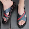 Yeinshaars Brand 2023 Summer Men Men Slippers Fashion Crote Cross Strap Beach Water Shoes Men Высококачественные тапочки Большой размер 38-47 L230518