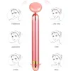 Face Massager 5-in-1 24K Gold Beauty Bar Face Massager Elektrisch Vibrerend Rozenkwarts 3D Roller Face Lifting Body Gua Sha Jade Roller 230615