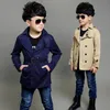 Tench coat coat kläder kausal 412 Years Gentleman Classic Boy Kids for Children Outterkläder Trench Boys 230608