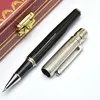 High Quality Santos Series Ca Metal Rollerball Pen Silver & Golden Stripe Stationery Office Schoo Supplies Writing Smooth Gel Pens
