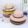 Printemps Été Plat Chapeau De Paille Vintage Beach Shade Chapeaux Femmes Hommes Pliable Protection Solaire Cap En Plein Air Voyage Vacances Casual Caps 14 couleurs