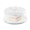 Storage Bottles Cake Carrier Holder &Cake Carrying Transparent Box Multi Use Packing Serving Tray With Cover For Wedding Party