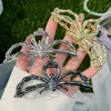 Lustre oscilante Y2K Punk Gold Silver Color Metal Spider Design Hair Claws For Women Gothic Ponytail Shark Hairpins Hair Clips Accessories 2023 Z0608