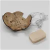 Soap Dishes Creative Retro Wooden Bathroom Soaps Coconut Shape Dishess Holder Diy Crafts Drop Delivery Home Garden Bath Accessories Dhpma