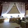 Curtain White Backdrop Drape Wedding Drapes Arch Decorations Portable Stage Po Studio Background 1.5 X 5m/4.92 16.40ft