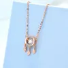 Chains Necklace Women's 925 Sterling Silver Rose Gold Plated Flexible Clavicle Chain Simple Special-Interest Design Ins Jewelry