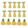 Confezione regalo 5/10pz Forma di ananas Contenitore di caramelle Scatole per imballaggio di carta per feste tropicali Hawaii Favore Tavolo da spiaggia Luau hawaiano Decorazione fai da te